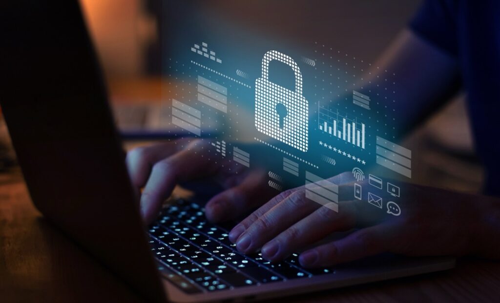 Person logging into password protected device